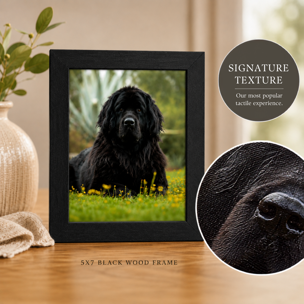 Add a 5x7 Framed Signature Textured Portrait