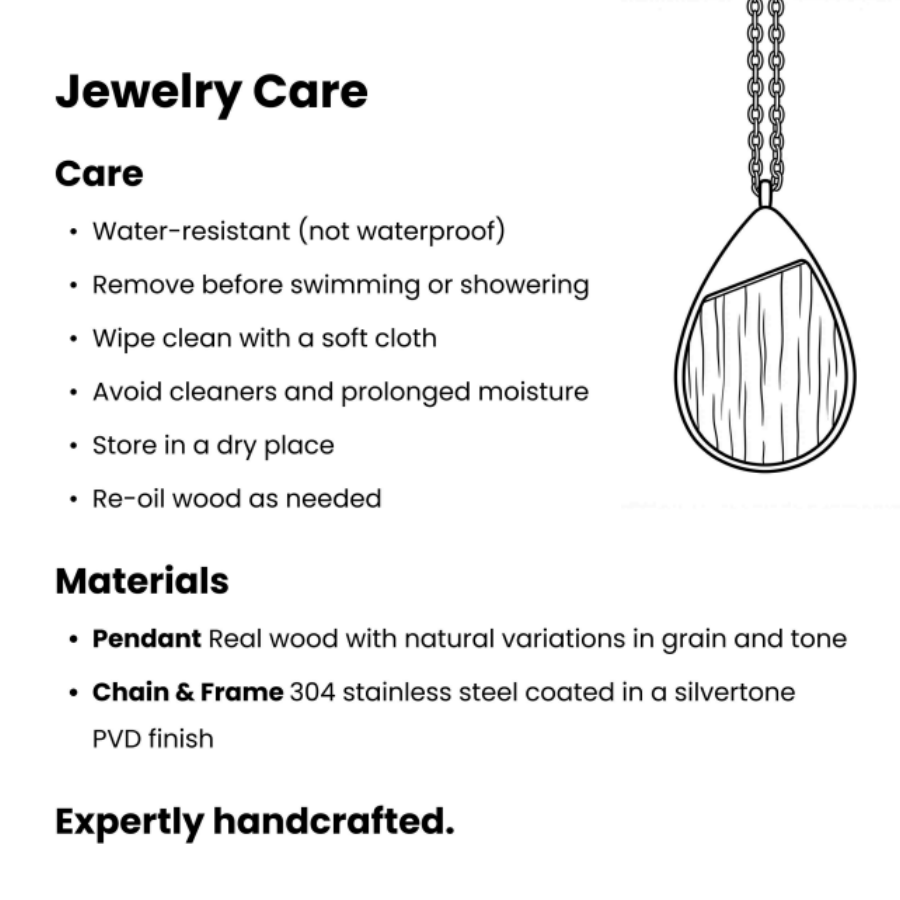 Wood Duet Pendant