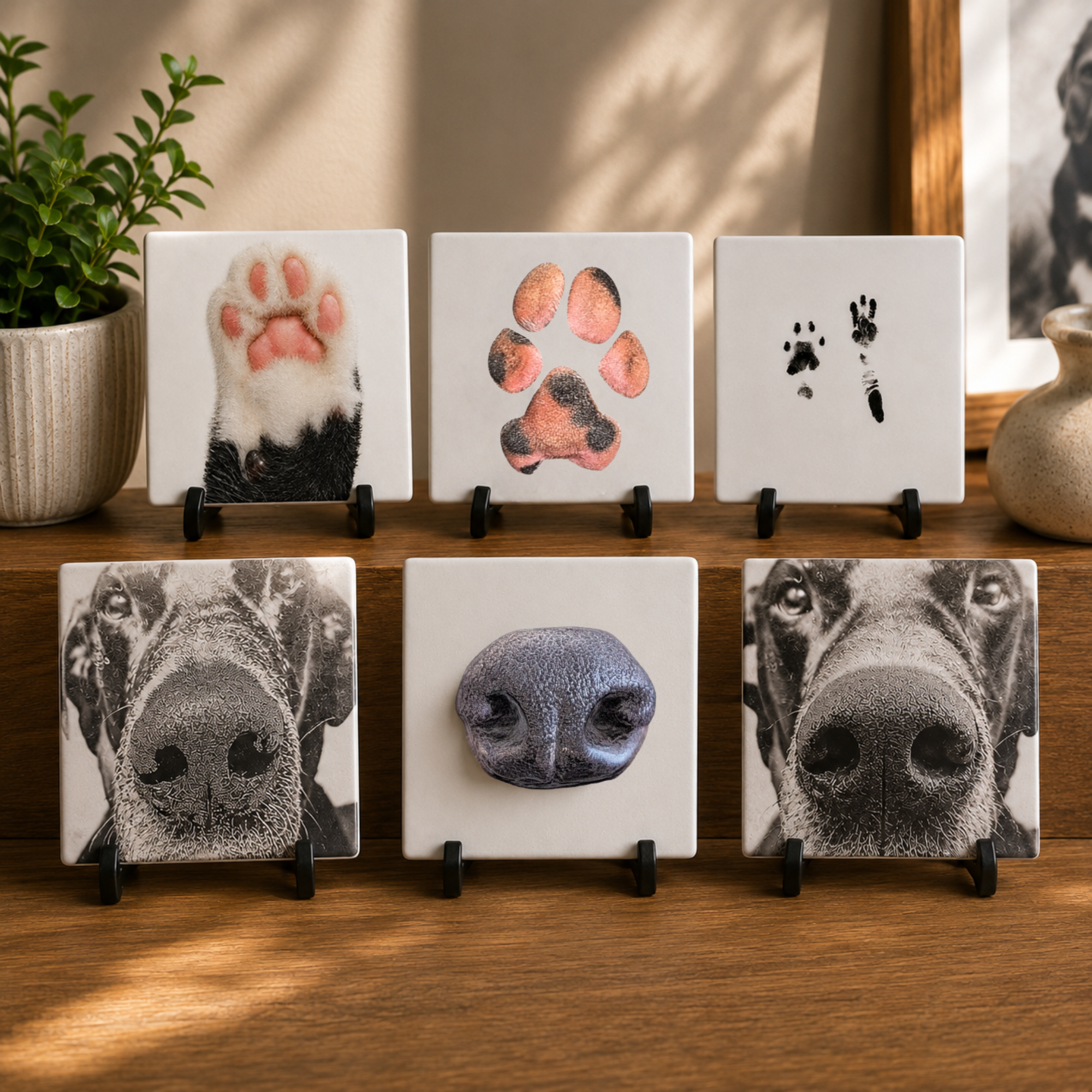 Ceramic Art Tile - 4 Pack